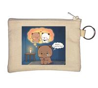 Bubu Dudu Maybe It was My Fault Key Chain Coin Purse Beige