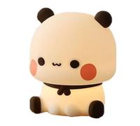 Bubu Dudu Night Light, Cute Panda Light, LED Novelty Animal Lamp | 3 Modes Dimmable Kids Girls Nightlight Bedroom Must Haves (White, 8.5x7.5x10cm)