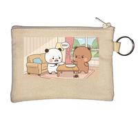 Bubu Dudu Scared of A Spider Key Chain Coin Purse Beige