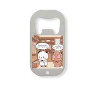 Bubu Dudu Strange I Can Not Find My Bra Stainless Steel Bottle Opener Silver