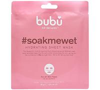 Bubu Hydrating Face Sheet Mask - #soakmewet Hydrates And Moisturise Using A Glittering Infusion Of Natural Antioxidants And Vitamins, With Hyaluronic Acid And Liquorice Root | Vegan (Single Pack)