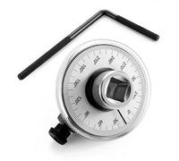 BUBUCAM Torque Wrench, 0.5 inches Torsion Angle Gauge, Professional Mechanic Tool, 1/2 Drive, 360° Adjustable, Clear Dial, Knurled Knob Chrome-vanadium Steel, Imperial