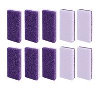 Bubuyun 10PCS Foot Pumice Stone, Purple Feet Callus Remover Stone Pumice Stone for Hard Skin Double Sided Pumice Stone for Feet and Body(12 × 5 × 2.5cm)