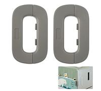 Bubuyun 2Pcs Fridge Lock Refrigerator Lock, Fridge Refrigerator Lock for Child Safety Cupboard Locks for Fridge Self-Adhesive Fridge Lock for Home Kitchen Freezer Door Lock Multifunctional Latch