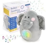 Bubzi Co Baby Soother Toys Elephant White Noise Sound Machine, Toddler Sleep Aid Night, Unique Baby Girl Gifts & New Baby Boy Gifts, Portable Soother, Gender Neutral
