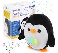 Bubzi Co Penguin Sound Machine, Portable Soother & Night Light Projector, Comforting Electronic Infant Sleep Aid & Shusher with White Noise
