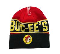 Buc-ee's Beanie Skull Cap Toboggan Georgia Air Freshener Bundle - Warm Cozy - Winter Cold - Knitted - Beaver, Red, One Size