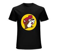 BUC Ees Beaver Mens Unisex T-Shirt Graphic Print Top Black Tee XXL