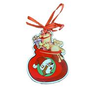 Buc-ee's Christmas Tree Ornament, Ceramic, Stocking with Toys and Gifts