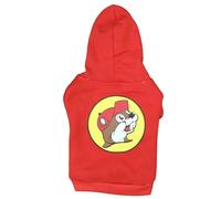 Buc-ee's Dog Shirt - Pet Clothes - Small - Medium - Large - Hoodie - Solf Material - Tie Die - Red - Beathable - Beaver Logo (Red Hoodie, Small)