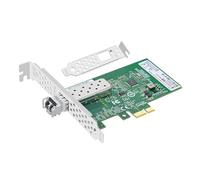 Bucaoz Gigabit Single Port SFP Fiber Optic Network Card,with Intel I210 Chip PCIe X1 Ethernet Converged Network Adapter(with a Piece Multi Mode Optical Module) Support Windows Server/Linux/VMware