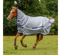Bucas Horse Buzz-Off Full Neck Fly Rug - Silver/Blue
