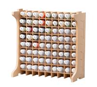 Bucasso Large Capacity Plastic Model Tool Storage Paint Rack - MDF Material, Holds 72 Pieces, Compatible With Vallejo Modular Paint Set for Miniature Craft Paint Storage - GK12