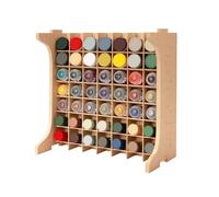 Bucasso Paint Rack Organizer with 49 Holes Suitable for 10ml TAMIYA/10ml MR HOBBY/18ml MR HOBBY, Model Tool Storage with MDF Material, Paint Rack for Miniature Paint Set - Craft Paint Holder Rack GK13