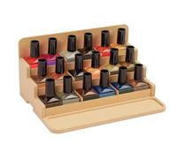 Bucasso Plastic Model Paint Rack, 4 Tier 24 bottles Paint Storage Kit, MDF Material Model Tool Organizer, Craft Supplies Storage Rack for Tamiya/MRHOBBY, GK3