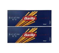 Bucatini Pasta Ba-rilla's 500g Authentic Italian Bronze Cut Durum Wheat Semolina, Perfect for Rich Sauces, Product of Italy Pack of 2