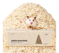 BUCATSTATE 30L Aspen Bedding - 100% Natural <5mm Ultra-Fine Shavings, 4X Expansion Low-Dust Odor Control Small Animal Bedding for Hamster Guinea Pig Chinchilla Snake & Burrowing Pets