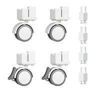 BUCATSTATE Cage 2.0 Universal Wheel & Stacking Accessories, Cage 2.0 Accessories That Support Moving and Stacking, Only for Bucatstate Metal Cages 2.0, Not for Cage 3.0 (White)
