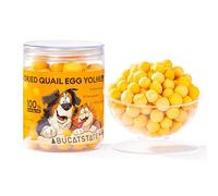 BUCATSTATE Freeze Dried Quail Egg Yolk Cats & Dogs, Treats