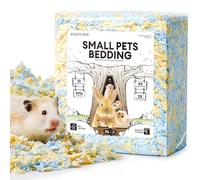 BUCATSTATE Hamster Bedding 15L, Truly 99% Dust-Free Small Animal Paper Bedding Odor Control, Soft Gerbil Litter for Rabbit Rat Syrian Dwarf Hamsters (Beach Day)