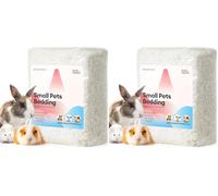 BUCATSTATE Hamster Bedding 70L, 99% Dust-Free and Odor Control Guinea Pig Bedding, Natural Paper Rabbit Bedding for Cages Rat Syrian Dwarf Hamster Hedgehog (White) (Pack of 2)