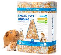 BUCATSTATE Hamster Bedding 70L, Truly 99% Dust-Free Small Animal Paper Bedding Odor Control, Soft Gerbil Litter for Guinea Pig Rabbit Rat Syrian Dwarf Hamsters (Harvest Sunset)