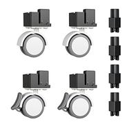 BUCATSTATE Universal Wheel & Stacking Accessories, Cage Accessories that Support Moving and Stacking, Only for Bucatstate Metal Cages (Black)