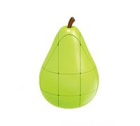 Bucaxit Speed Cube Pear Special Shaped Magic Cube 3×3,1:1 Realistic Fruit 3D Puzzle Brain Teasers Educational Toy for Cube Lovers