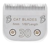Bucchelli Detachable A Series 30 Blades Cat Clippers Cuts Length 1/50" - 0.5mm Japanese High Carbon Steel Cat Clipper Supplies | Cat Grooming Blade (Compatible A5 Series Clippers for Cats(30C)
