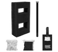 buccilly A1376 Aquarium Filter Media Kit for Fluval Spec Betta Evo Flex Series Aquarium Filters Foam Replacement Set Suitable Compatible with Most Standard Aquariums
