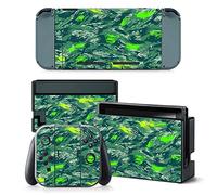 BUCEN For Switch NS Skin Sticker Decal Cover For Switch NS Console Skin Dock Joy Con Wrap Full Wrap Skin NS Vinyl 15200 Sticker For Grip (Color : 2)