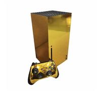 BUCEN Protective Vinyl Skin Decal Cover for X-box Series X Console Skins Wrap Sticker With Two Free Wireless Controller Decals