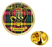 Buchanan Scottish Clan Crest Lapel Pin Badge in Gold Colour Product Of Scotland