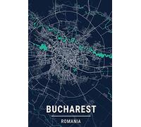 Bucharest Romania: 6x9 Lined Journal | Memory Book | Travel Journal | Diary To Record Your Thoughts | Graduation Gift | Teacher Gifts | Dark Blue and ... People Who Love To Travel | Bucharest Romania
