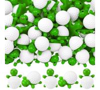 Bucherry 100 Pcs Golf Themed Mini Resin Turtles Bulk Tiny Resin Ocean Animals Miniature Turtles Small Craft Decoration for Gardens Party Miniature Landscapes