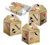 Bucherry 24 Pcs Dinosaur Treat Boxes Dino Party Favor Boxes Candy Goodie Gift Containers for Dinosaur Birthday Decorations Dino Birthday Party Supplies Baby Shower Decorations