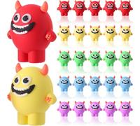 Bucherry 25 Pcs Mini Monsters Figurines Miniature Monster Figures Halloween Toys Bulk for Party Favors Christmas Birthday Gifts Goodie Bag Fillers Decor in Fairy Garden to Prank Hide and Seek