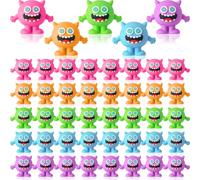 Bucherry 50 Pcs Small Monsters Figurines Miniature Monster Figures Halloween Toys Bulk for Party Favors Christmas Birthday Gifts Goodie Bag Fillers Decor in Fairy Garden to Prank Hide and Seek