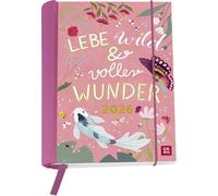 Buchkalender 2026: Lebe wild und voller Wunder: Wochenplaner | Terminplaner | Organizer. Praktischer kleiner Taschenkalender mit Spiralbindung und 12 heraustrennbare Postkarten