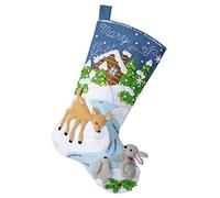 Bucilla 18" Felt Christmas Stocking Kit - Snowy Retreat