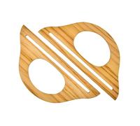 Bucilla 2 Piece Wood Purse Handle Pack, Natural