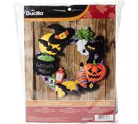 Bucilla Felt Wreath Applique Kit 17" Round-Witch's Brew