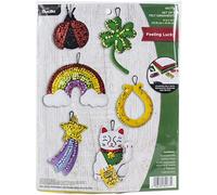 Bucilla 89277E Felt Applique Ornament Kit, Feeling Lucky, Set of 6