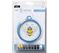 Bucilla, Bee, 3" My 1st Mini Counted Cross Stitch Kit, 3"