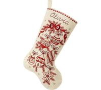 Bucilla, Classic Christmas 18" Felt Applique Stocking Making Kit, Perfect for DIY Needlepoint Arts and Crafts, 89532E