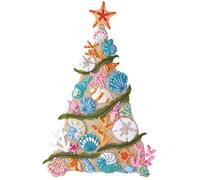 Bucilla, Coastal Christmas Felt Applique Wall Hanging Kit, Perfect for Halloween DIY Needlepoint Arts and Crafts, 89500E