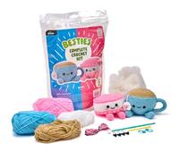 Bucilla, Complete Crochet Kit for Beginners, Amigurumi Besties, BES-Teas