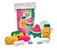 Bucilla, Complete Crochet Kit for Beginners, Amigurumi Besties, Tropi-Pals