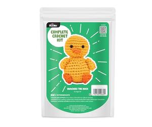 Bucilla Complete Crochet Kit, Quackers The Duck, 5"