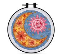 Bucilla Counted Cross Stitch Kit for DIY Arts and Crafts Projects, Celestial Harmony, 6"